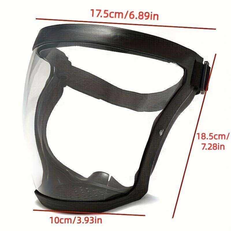 Upgraded Work Protection Mask Full Face Protector Shield Transparent Facial Protector Face Protective Screen Kitchen Accessories