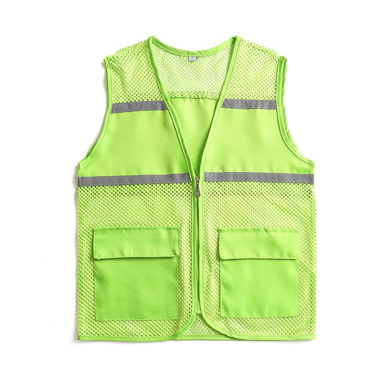 Custom Logo Breathable Mesh Reflective Vest for Public Service & Volunteer Activities