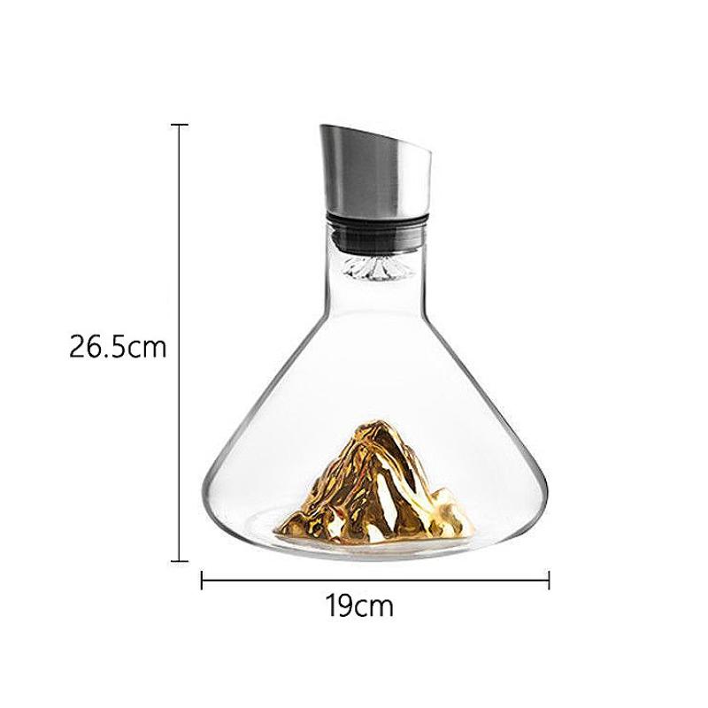 

1450 мл/1600 мл Декантер для красного вина в европейском стиле, Диспенсер для горного вина золотого цвета, Роскошный сепаратор для вина, Кухонные инструменты, Аксессуары