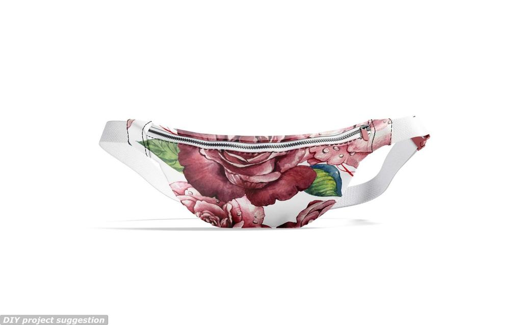 Outdoor Dekostoffe Oxford - Motiv Rosen Auf Weißem I Dr207