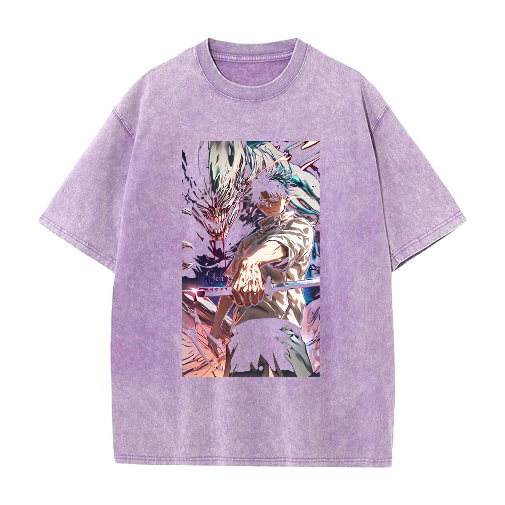 Jujutsu Kaisen Okkotsu Yuta Cool Graphic Tshirt Men Women Clothing Short Sleeve Cotton T-shirts Washed Tee Harajuku Male T Shirt
