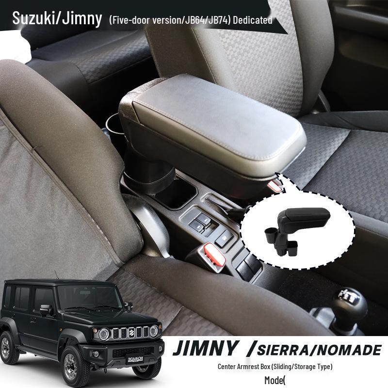 Boîte de rangement pour accoudoir facile à installer pour Suzuki Jimny
