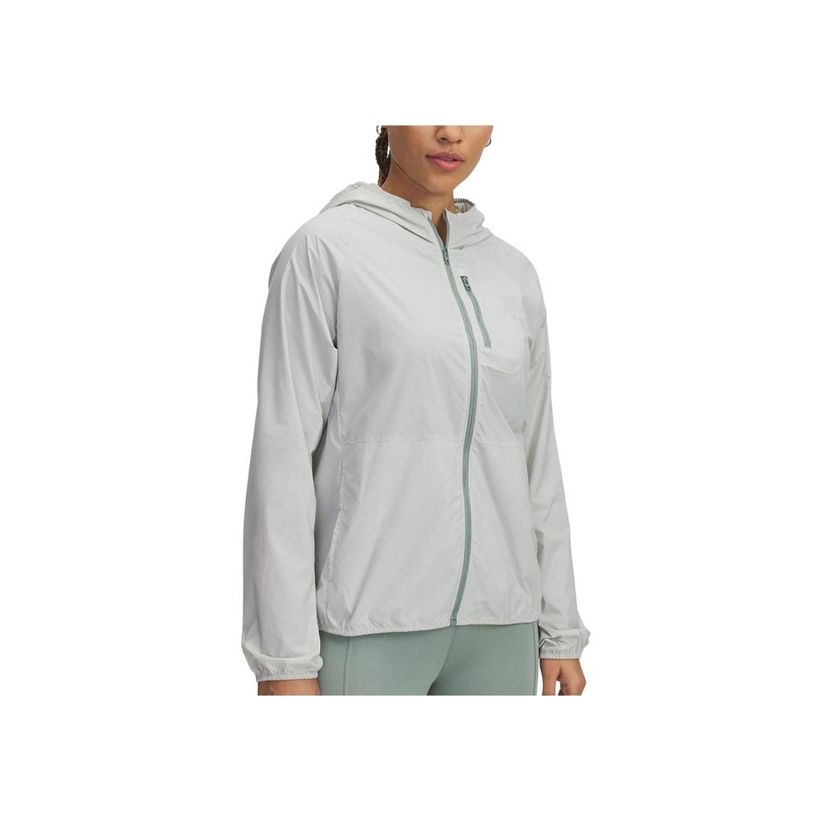 

Under Armour Launch Ss25 Outdoor Woven Raglan Hooded Long Sleeve Jacket Women Jacket Gray 1381881-377 XL