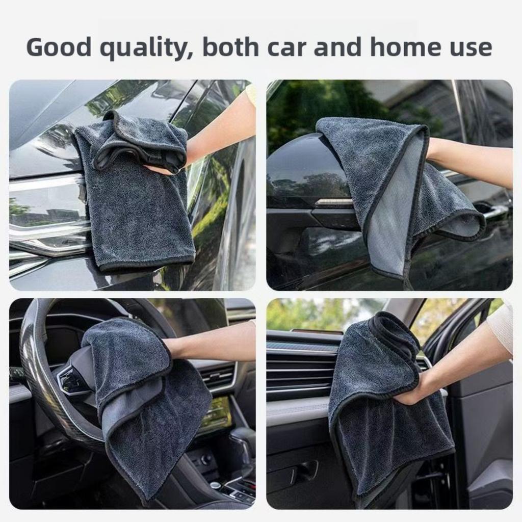 Dark Gray Car Ultra-fine Fiber Towel, Extra Large Strong Absorbent Car Wash Cloth, Tool Car Towel, Vehicle External Maintenance Ultra-fine Fiber Cloth