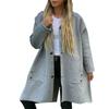 Women Jacket Casual Long Sleeve Oversized Coats Winter Outwear With Pocket