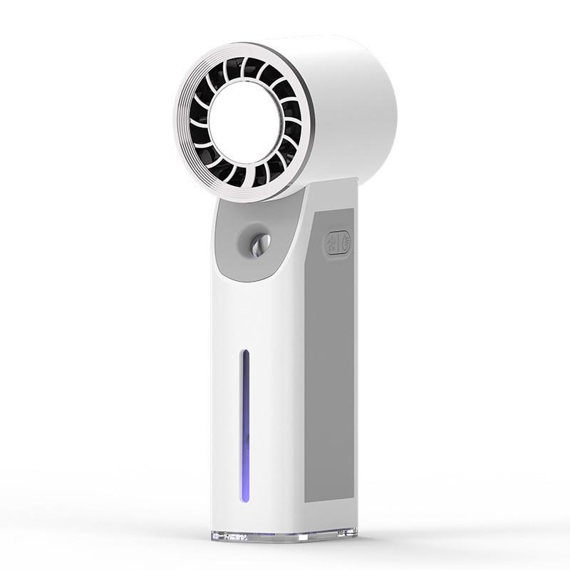 Portable Handheld Fan With Spray Usb Rechargeable For Cooling And Personal Use