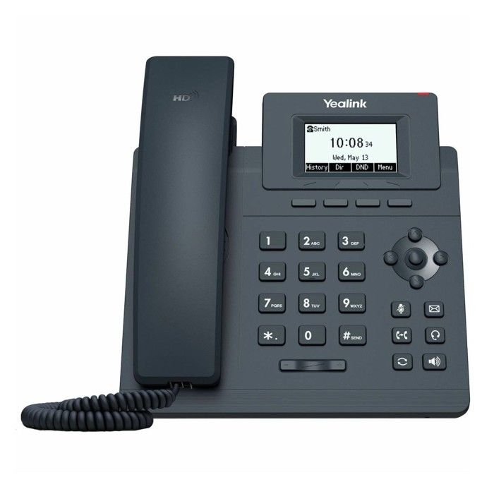 Téléphone IP - YEALINK - T30 - Compte SIP 1 - Noir - PSU inclus - QoS et Sécurité