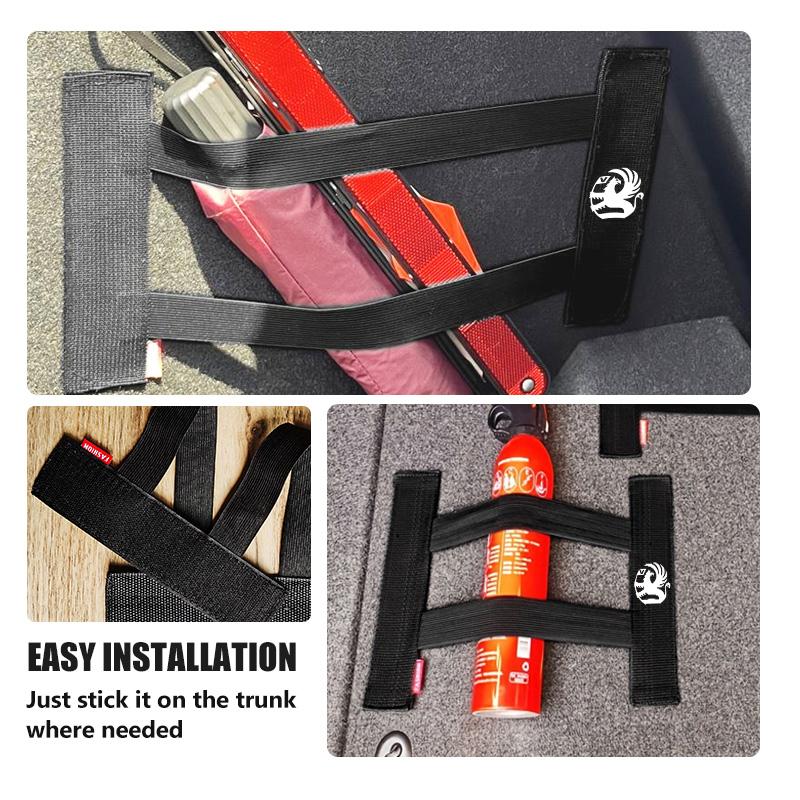 Car Trunk Fixed Strap Elastic Velcro Fixed Storage Securing Strap For Vauxhall Vivaro Zafira Combo Movano VXR8 Insignia Mokka