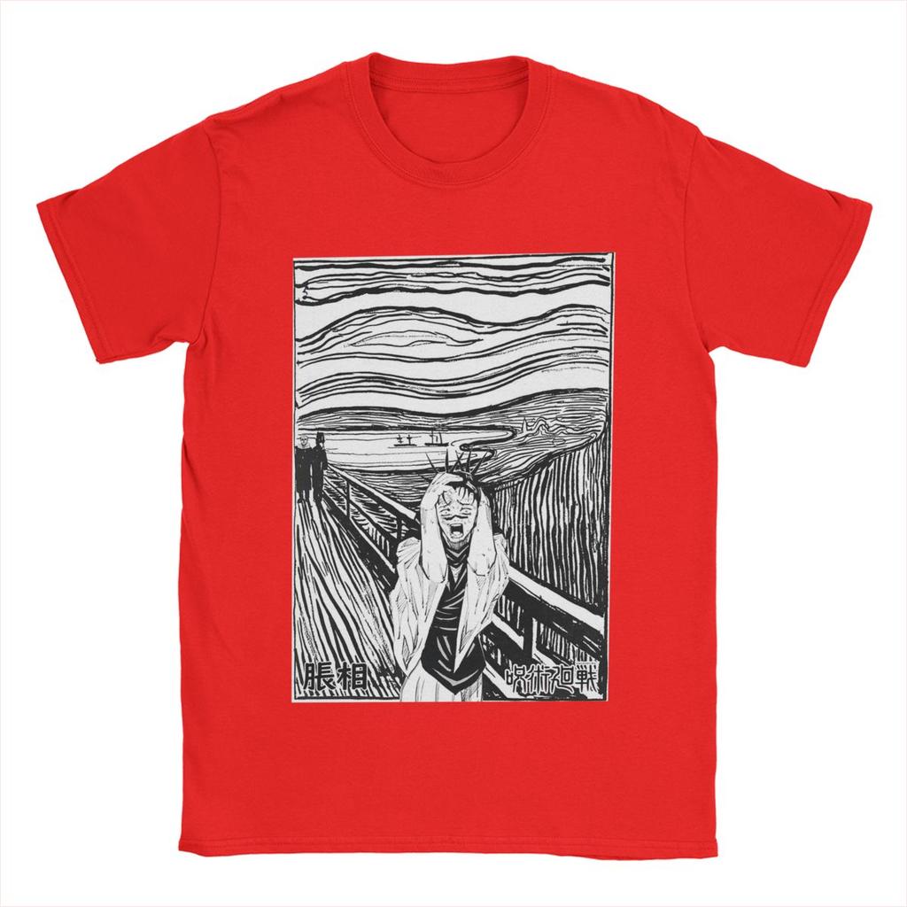 Choso JJK Anime T-Shirt Men Funny 100% Cotton Tee Shirt Round Collar Short Sleeve T Shirt Party Tops