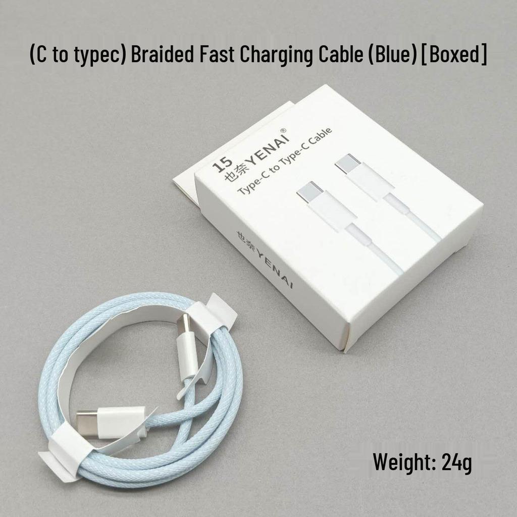 100W Dual Type-C Fast Charging Cable for Apple 15, 2m PD Rapid Charge, iPad Compatible