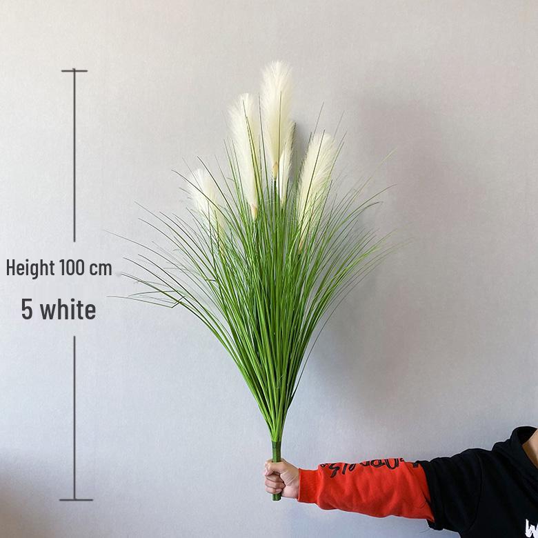Nordic Reed & Foxtail Grass Artificial Office Plants Window Decor 