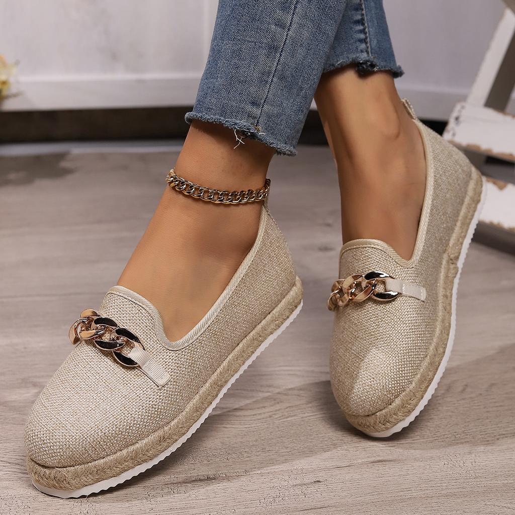Ladies Shoes New Slip On Women's Flats Autumn Round Toe Solid Solft Sole Casual Flat Comfortable Loafers Zapatillas Mujer