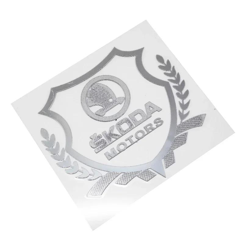 LZIE8 Plastic Car Window Badge Sticker for Skoda Octavia Fabia 1 2 A7 Tour RS Rapid  Kodiaq Yeti Karoq Superb Rear Exterior Decoration