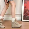 Tacones Mujer Zapatillas de Gancho y Bucle Altas Otoño Invierno Casual Zapatos Deportivos Botines Mujer