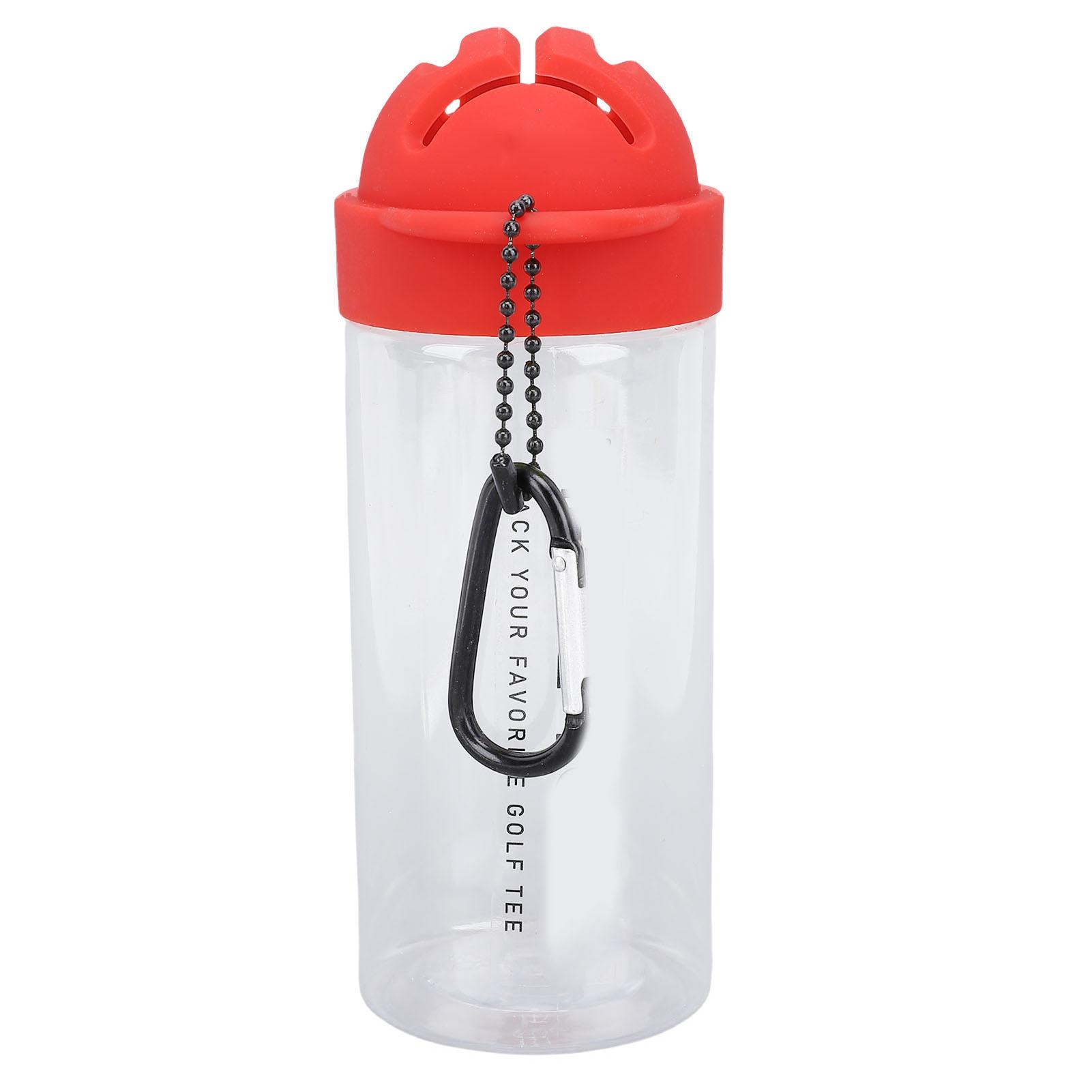 

Club Ball Tees with Storage Bottle Marking Pen Plastic Portable Petal Type Club Ball Tee Accessory Red