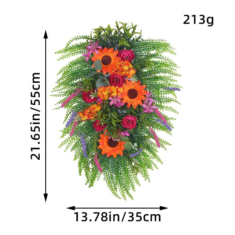 

Деревенский Домашний Декор Венок Осенний Сезон Подсолнух Подвесной на Дверь Вверх Ногами Дерево Украшение Двери K1-13 Rural Hanging Tree