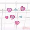 Colorful Glitter Heart Stars Crystal Drop 3D Stickers Scrapbooking DIY Journal Stationery Sticker Sheet Decor Gift