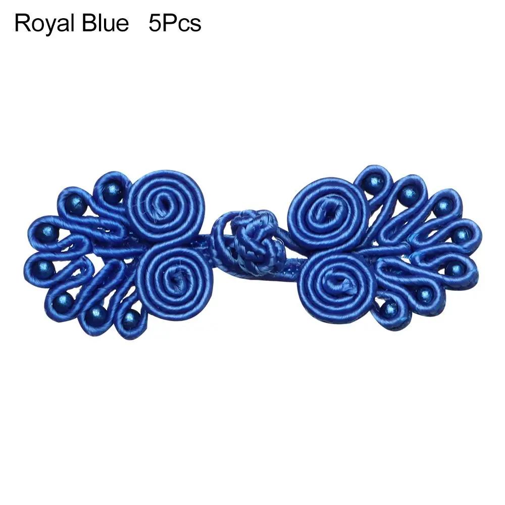 5Pcs Nylon Buttons Chinese Knot Button Chinese Handmade Cheongsam Buttons Knot Fastener Closures DIY Sewing Clothing Accessories