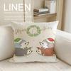 Cute Bokko Hedgehog Cushion Cover Pillowcase Set Pcs x x Breathable Washable Sofa Cushion Cover