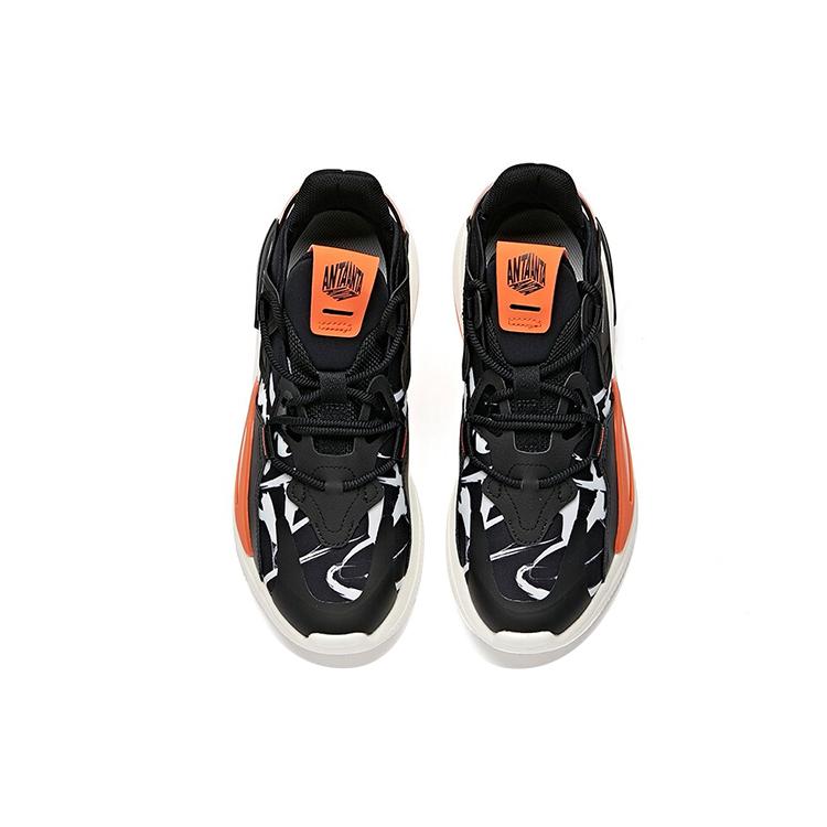 Anta Life Collection Casual Shoes Men's Low Top Black/White/Orange 112048808-1