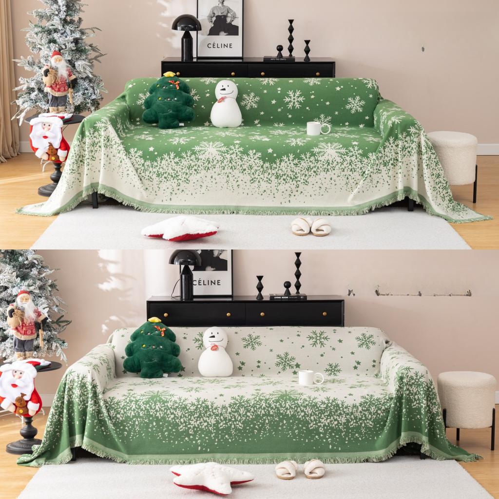 Christmas New Sofa Cover Towel Four Seasons Universal Full Covered Non-Slip Sofa Cover Fashion Festive Full Wrapping Blanket