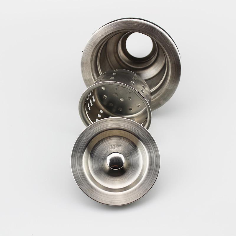 Nerezový kuchyňský dřez s odkapávačem a dvojitou vanou