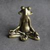 Meditation Zen Buddhist Frog Statue Animal Sculpture Incense Burner Frog Incense Stick Home Desk Decoration Tea Set Pet