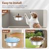 Dog Bowls Collapsible Adjustable Height Wall Mounted Raised Food Bowl for Cats and Dogs Easy To Clean Improve Digestion Bowls