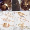 Women Bohemian Jewelry Metal Love Star Round Hairpin Insert Comb Hairpin Hair Accessories