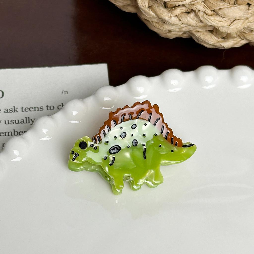 

Забавные и стильные мини-заколки для волос с восхитительными морскими существами для женщин Green Dinosaur