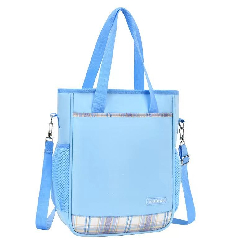 

Сумки для учебников, Многофункциональные сумки большой вместимости для учеников начальной и средней школы, Ручные сумки для учебников, Сумки для рисования синий