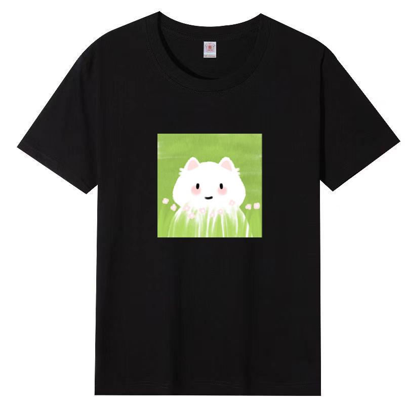 Summer New Short-sleeved T-shirt Female Loose Korean Women Cartoon Printing Half-sleeved Blouse