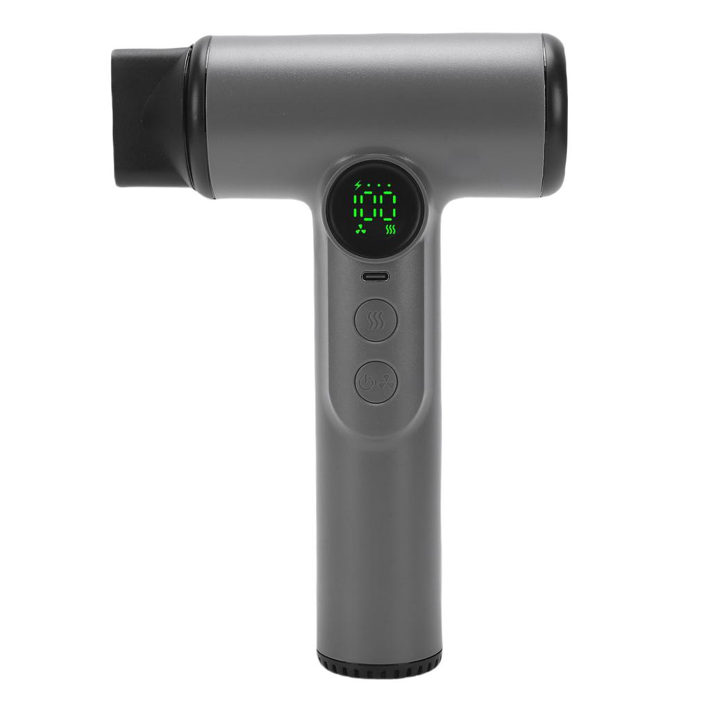 Kabelloser Haartrockner 200W 15600mAh USB Wiederaufladbar Kalt Heißluft Tragbarer Haarfön für Reisen Camping