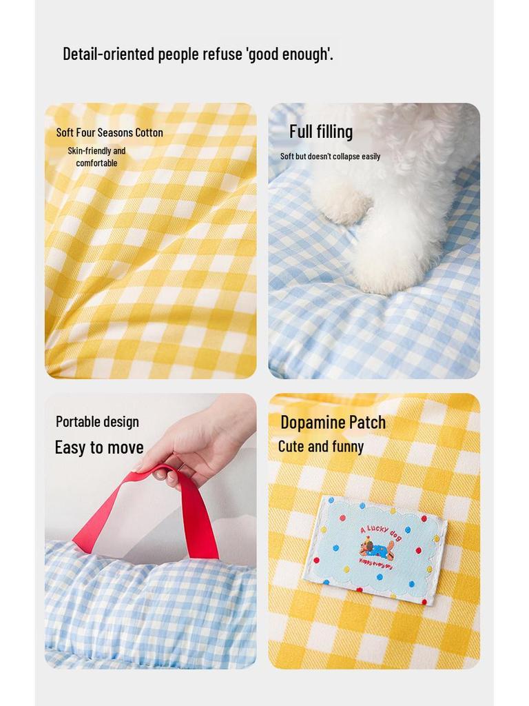 All-Season Pet Mat: Dog Bed, Cat Sofa, & Car Seat for Small/Medium Pets