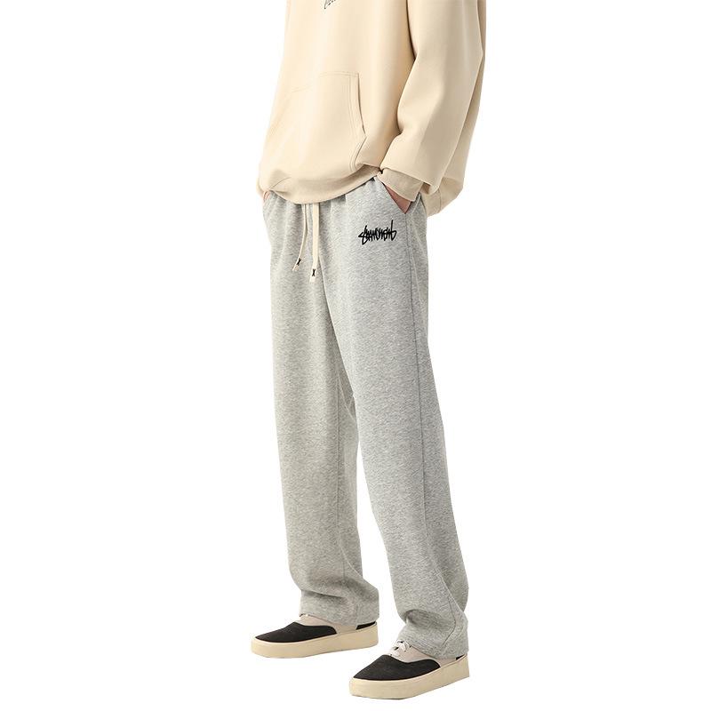 Pantalon de survêtement de sport décontracté ample pour homme le plus vendu avec étiquette de lavage en anglais - Style européen et américain