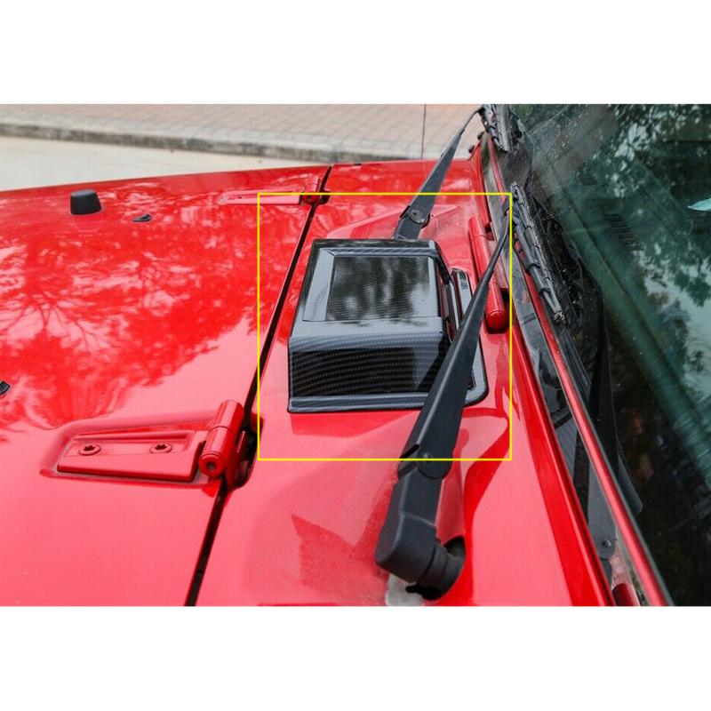 Hood Air Intake Vent Scoop Rain Cap Shield Cover Fit for Jeep Wrangler JK TJ 1997-2010 2011 2012 2013 2014 2015 2016 2017