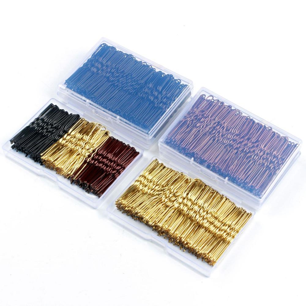 50 szt. Damskie Włosy Falowane Szpilki w Kształcie Litery U Barrette Salonowe Klipsy do Upinania Włosów Ślubne Wsuwki Czarne Metalowe Akcesoria do Włosów do Koka 5/6/7 cm