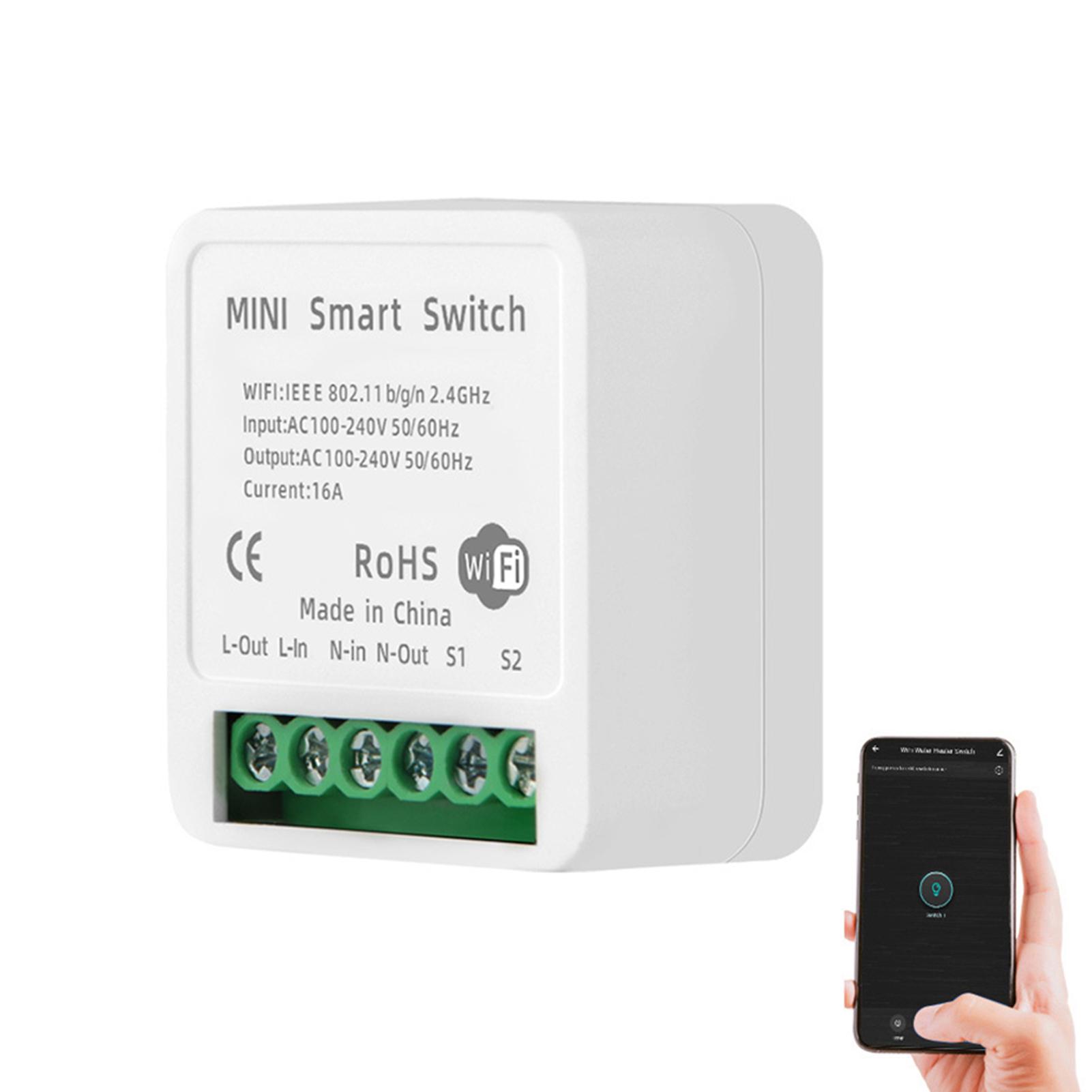 Module 16A Intelligent Relay Light APP Remote Control Voice Control Breaker Module Home Appliance Automation
