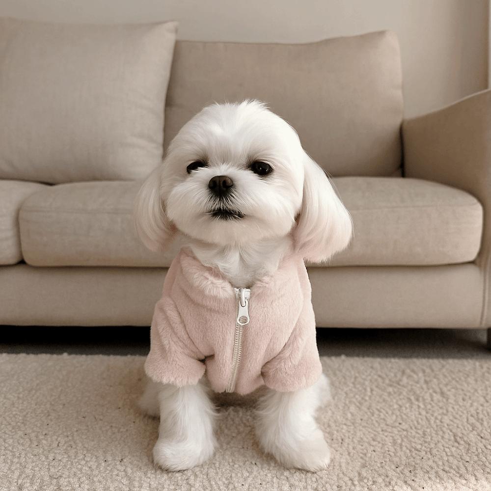 Fashion Rabbit Fur Dog Warm Coat Soft Comfortable Winter Dog Clothes Thickened Pet Plush Jackets Outdoor