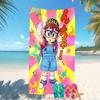 Beach Towel with Arale Pattern - soft,absorbent,machine washable Lightweight&Modern,swimming,Travel Essentials