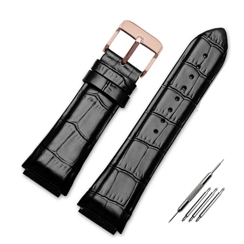 Классический 22 мм синий ремешок из натуральной кожи для часов GUESS W0040G3 W0247G3 — фото 12