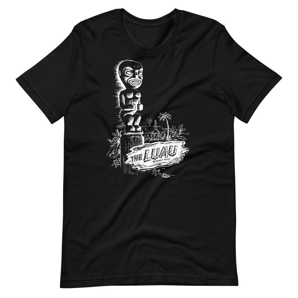 THE LUAU BEVERLY HILLS Black Tee Shirt Short-Sleeve Unisex T-Shirt Unisex T-Shirt