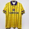 Retro 1993-95 Sheffield Wednesday Auswärtsfußballtrikot Herren Kurzarm Fußballuniform Bambusfaser
