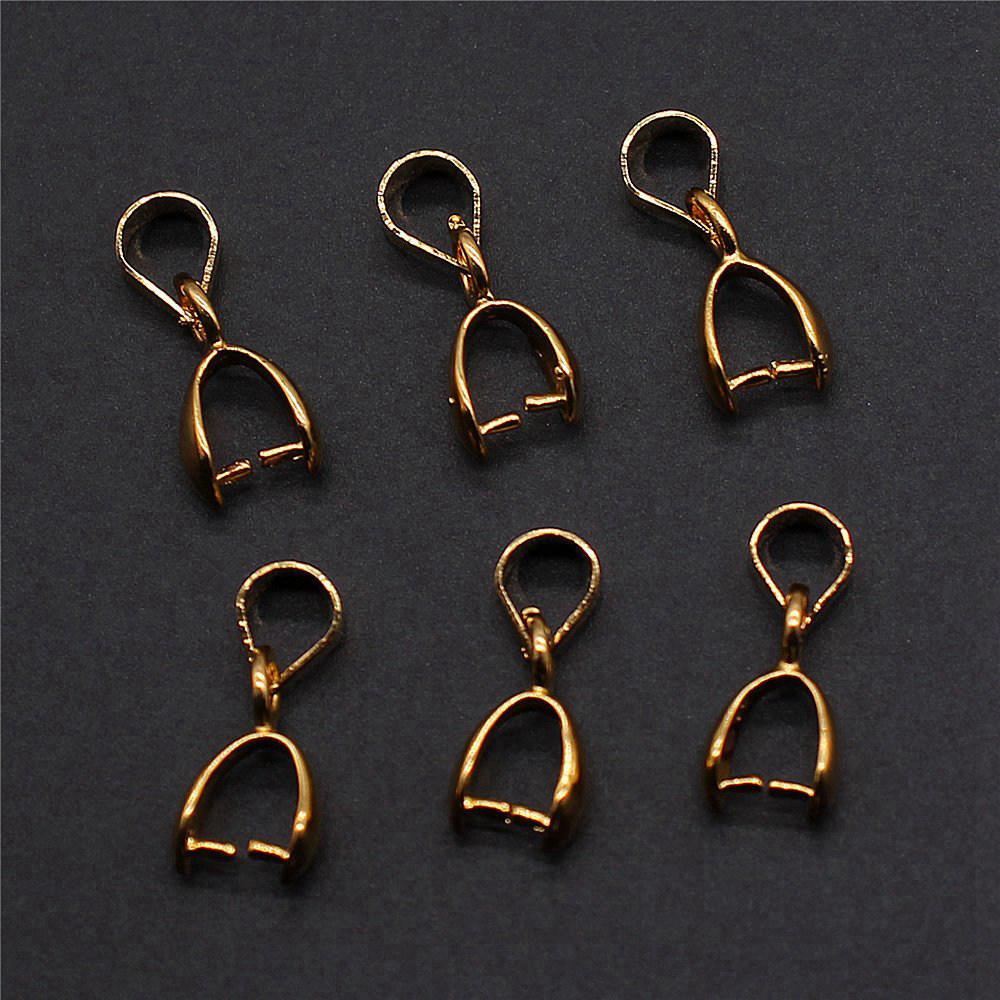 Bail Clip 6 Sizes 4 Colors Pinch Bails Pendants Clasps For Jewelry Making Materials