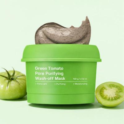 Green Tomato Pore Purifying Wash Off Mask 100g Korean Pore Care Clay Mask