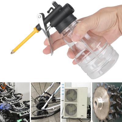 Transparente Ölpumpendosen Hochdrucköler Fettflexpistole Kunststoff Klare Ölkanne Handwerkzeuge Schmierstoffgeber 250ML