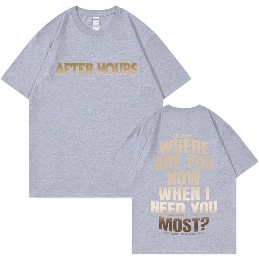 

Oversized Black The Weeknd After Hours Lyric T-Shirt Women And Men T-shirts XXXL