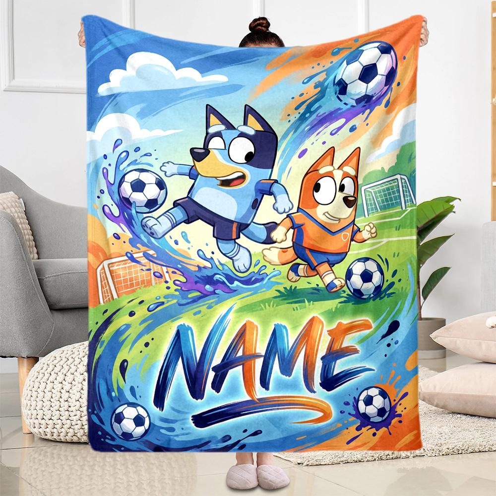 Halloween Friends Customize Text Blanket Gift Customizable Blanket Comfortable Great for Picnics Bedding Livingroom Bed Four Seasons Multipurpose