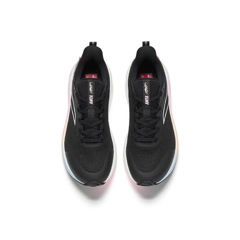 Anta Rocket 7 Nitrogen 2 Technology Comfortable Fashion Shock Absorption Wear Resistant Low Top Casual Running Shoes Women Sneaker Black 122545581-11