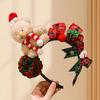 Adorable Bear Headband For Girls Colorful Knit Christmas Hair Accessory
